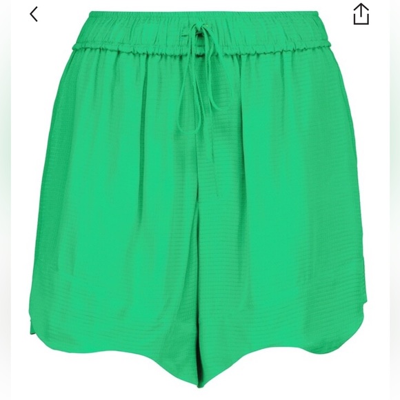 GANNI Ripstop Green Shorts - Picture 2 of 3